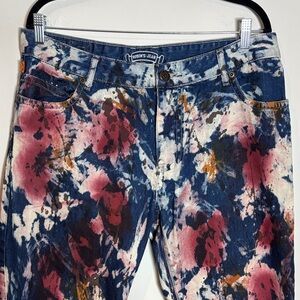 Robin’s Jeans Straight Leg Long Flap Jeans Apache Tie Dye 36x32